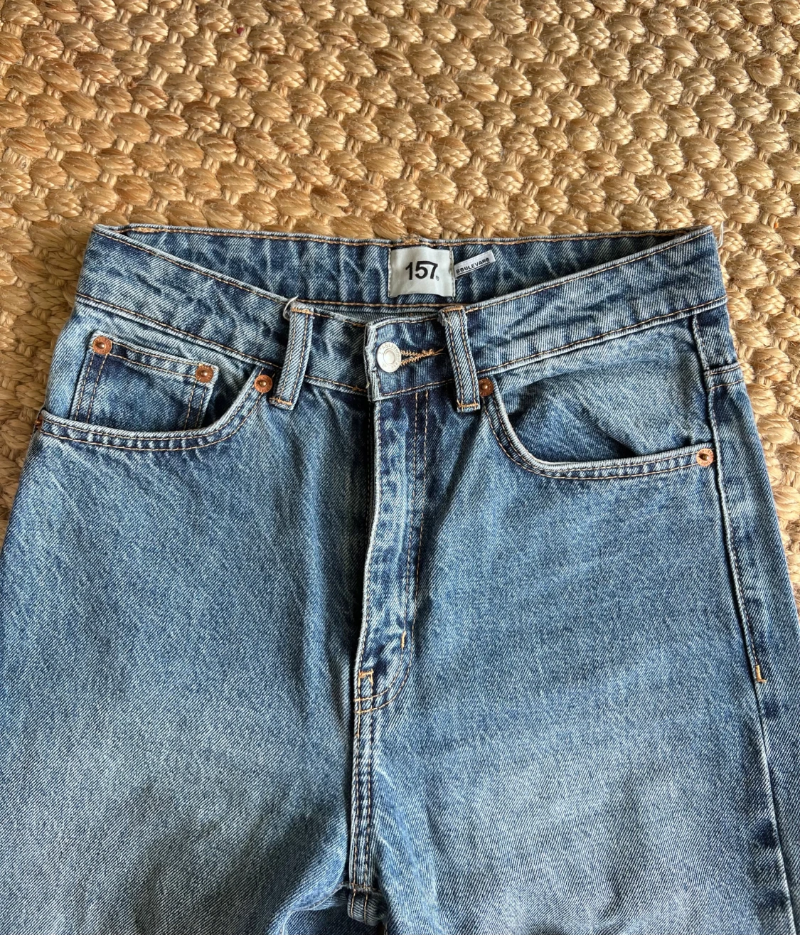 Blå jeans från Lager157, storlek S - 3