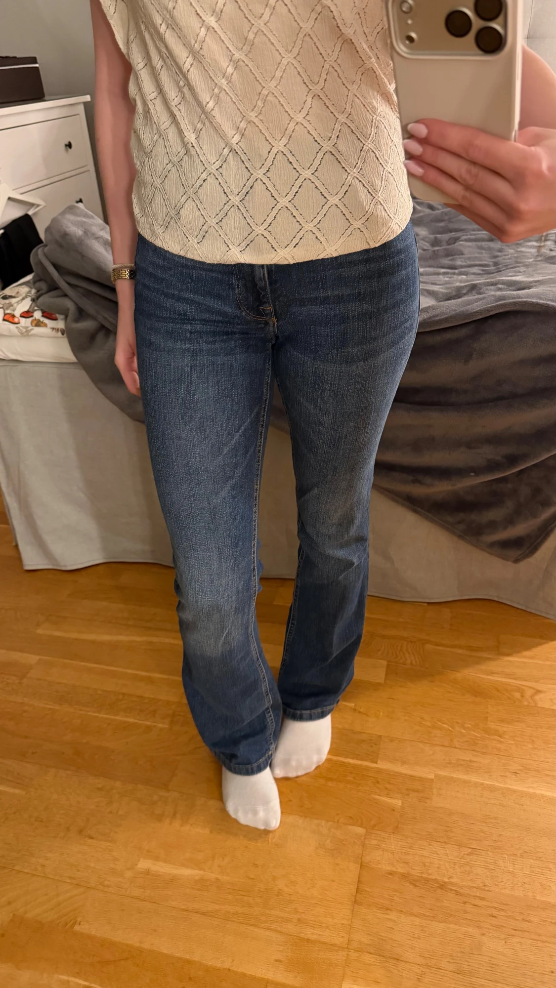 Blåa bootcut jeans Zara - 2