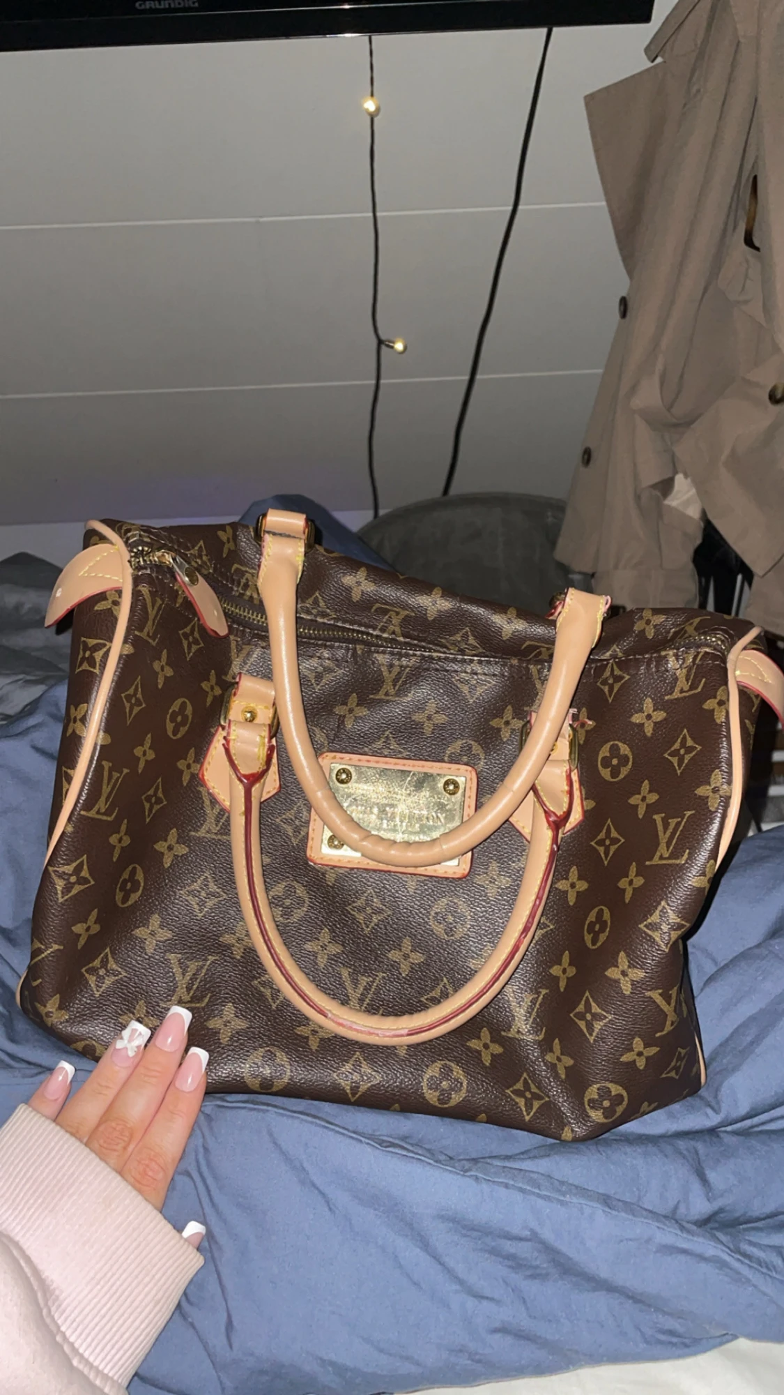 Brun/beige Monogram handväska - 1