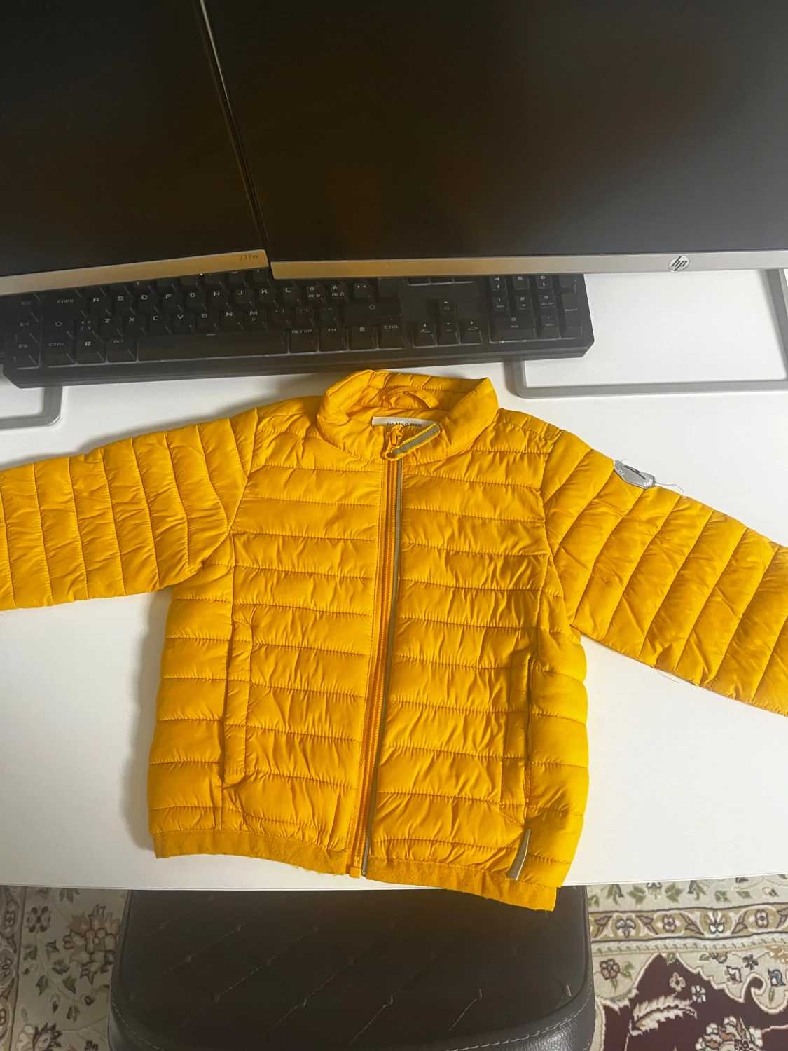 Gul pufferjacka Polarn O. Pyret 86 - 3