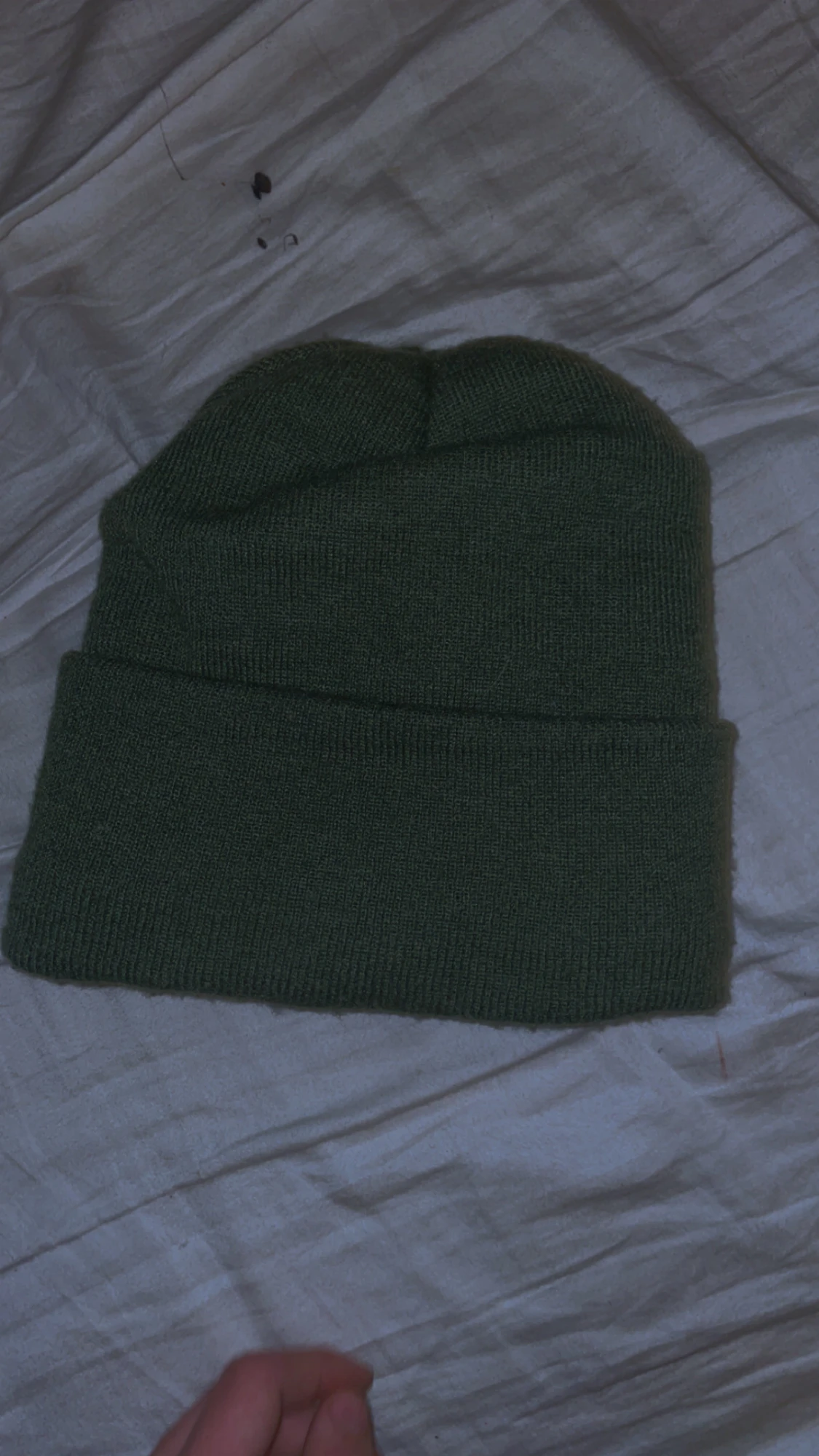 Grön stickad mössa från Haglöfs - 1