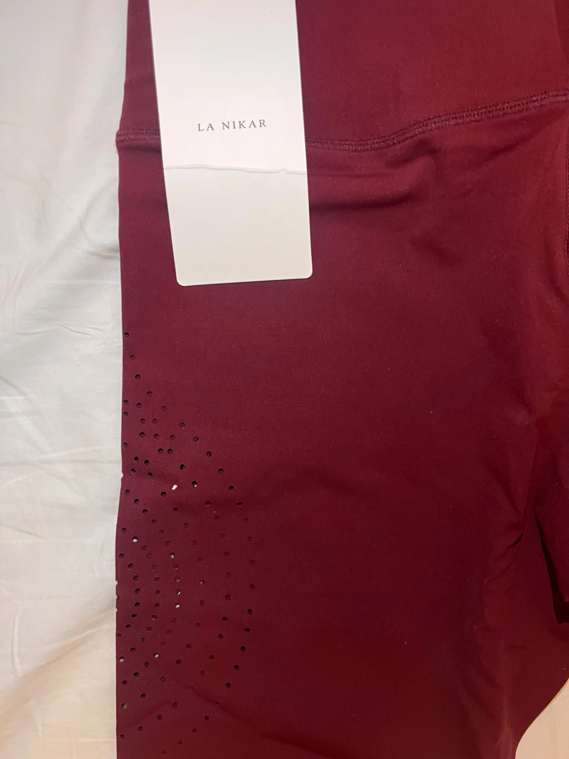 Vinröda leggings från La Nikar - 2