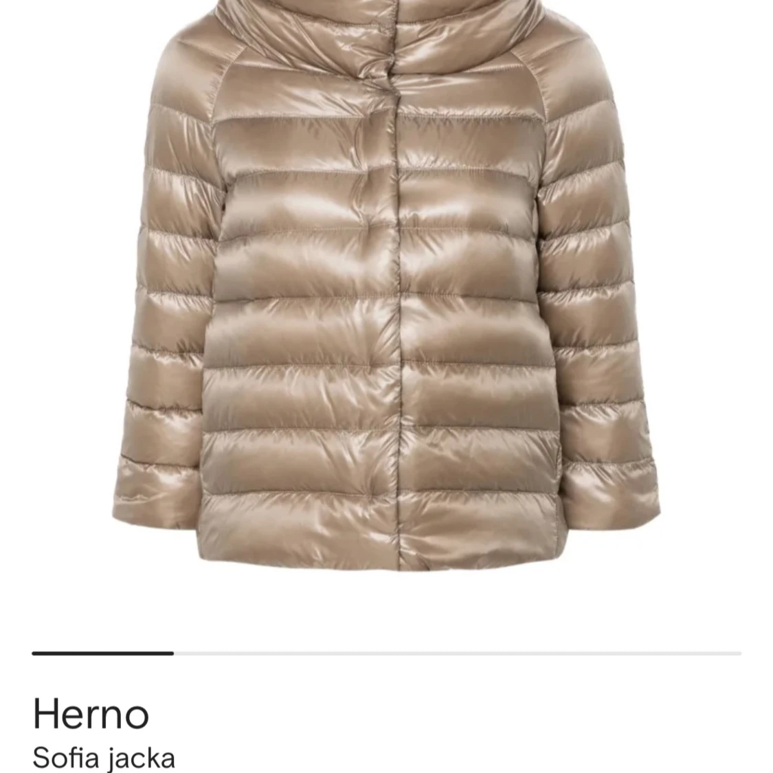 Beige pufferjacka från Herno