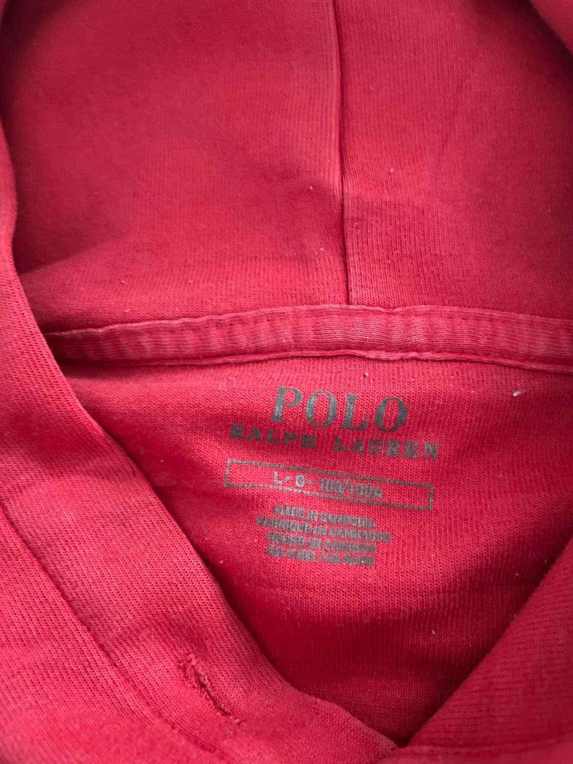 Röd hoodie från Polo Ralph Lauren - 1