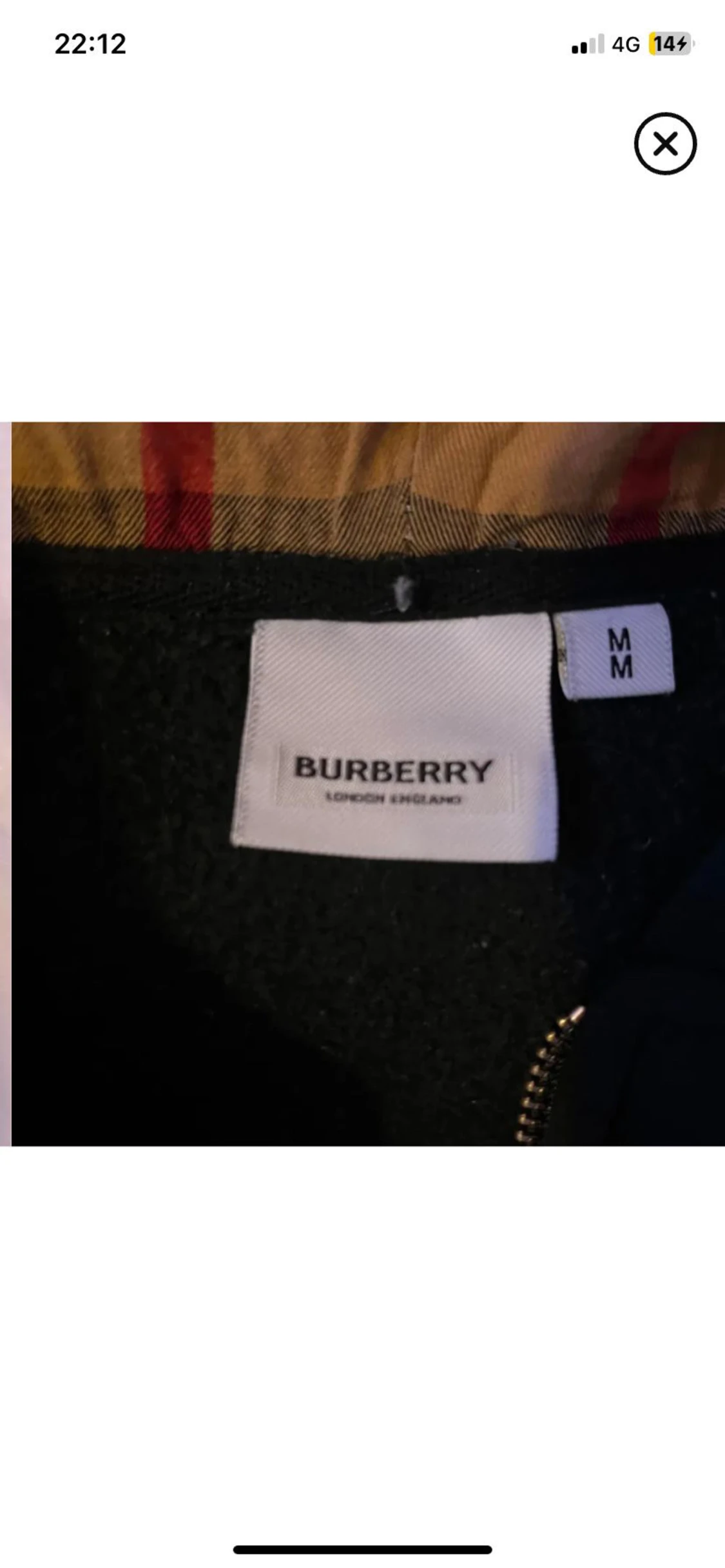 Svart Burberry hoodie med dragkedja - 4