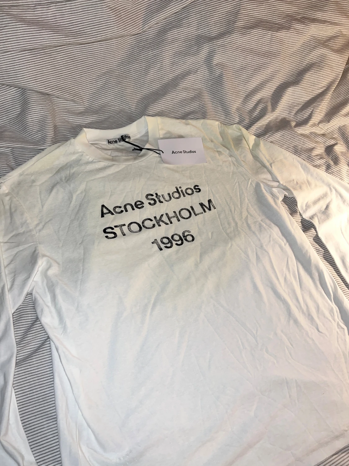 Vit långärmad Acne Studios tröja - 1