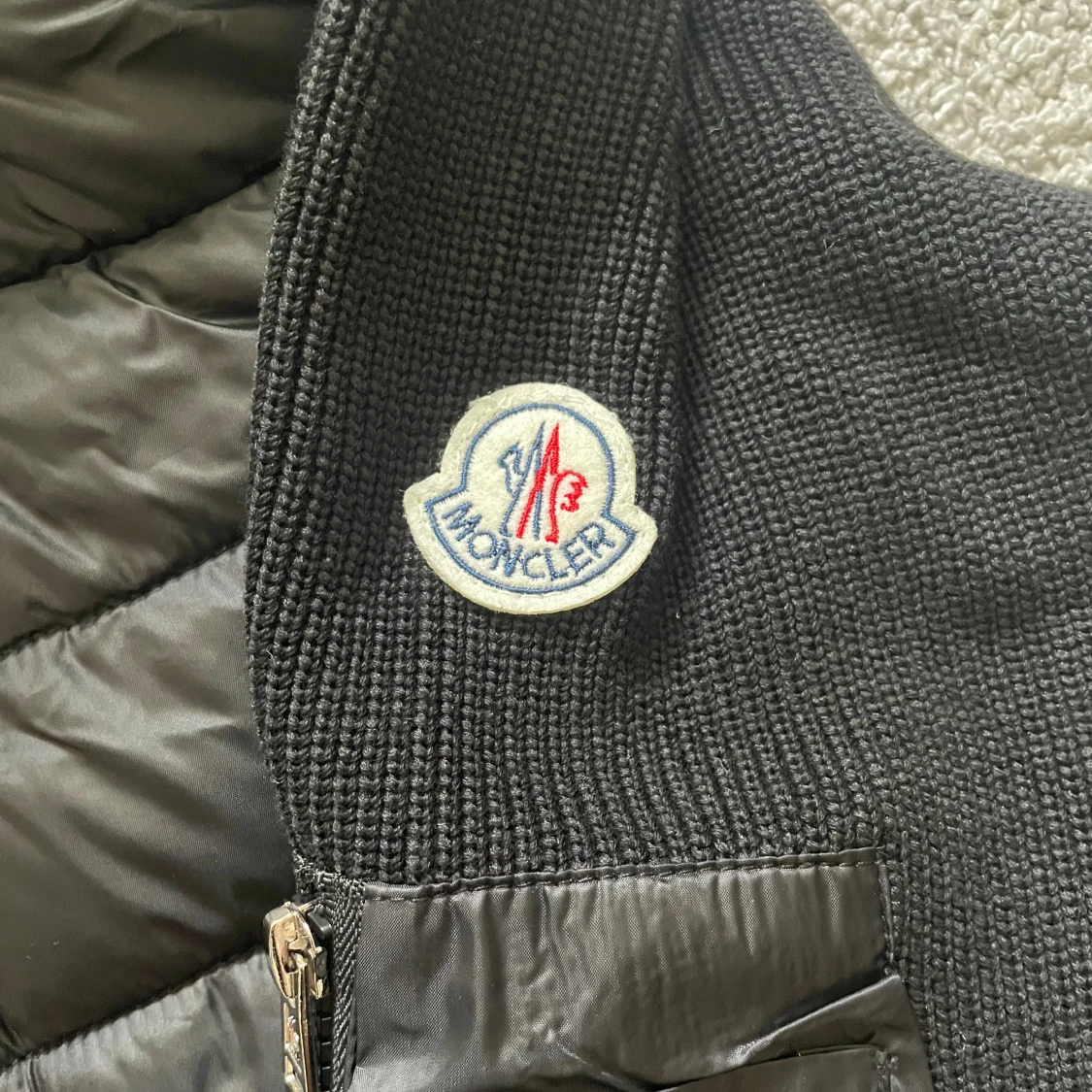 Svart Moncler cardigan med huva - 2