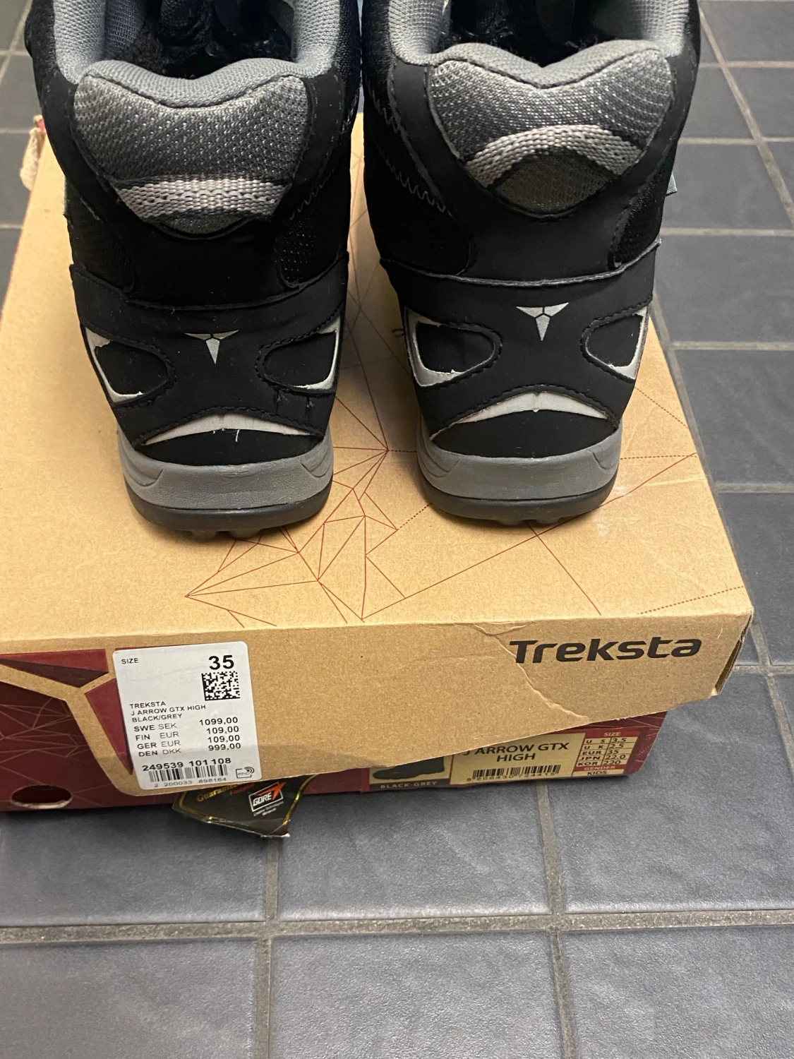 Treksta J Arrow GTX High Black/Grey - Size 35 EU - 3
