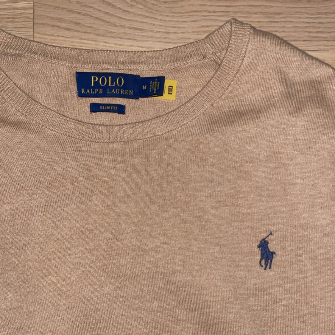 Beige slim stickad tröja Polo Ralph Lauren - 1