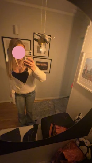 Vit omlott tröja  - As snygg omlott tröja från even&odd som aldrig är använd💕💕