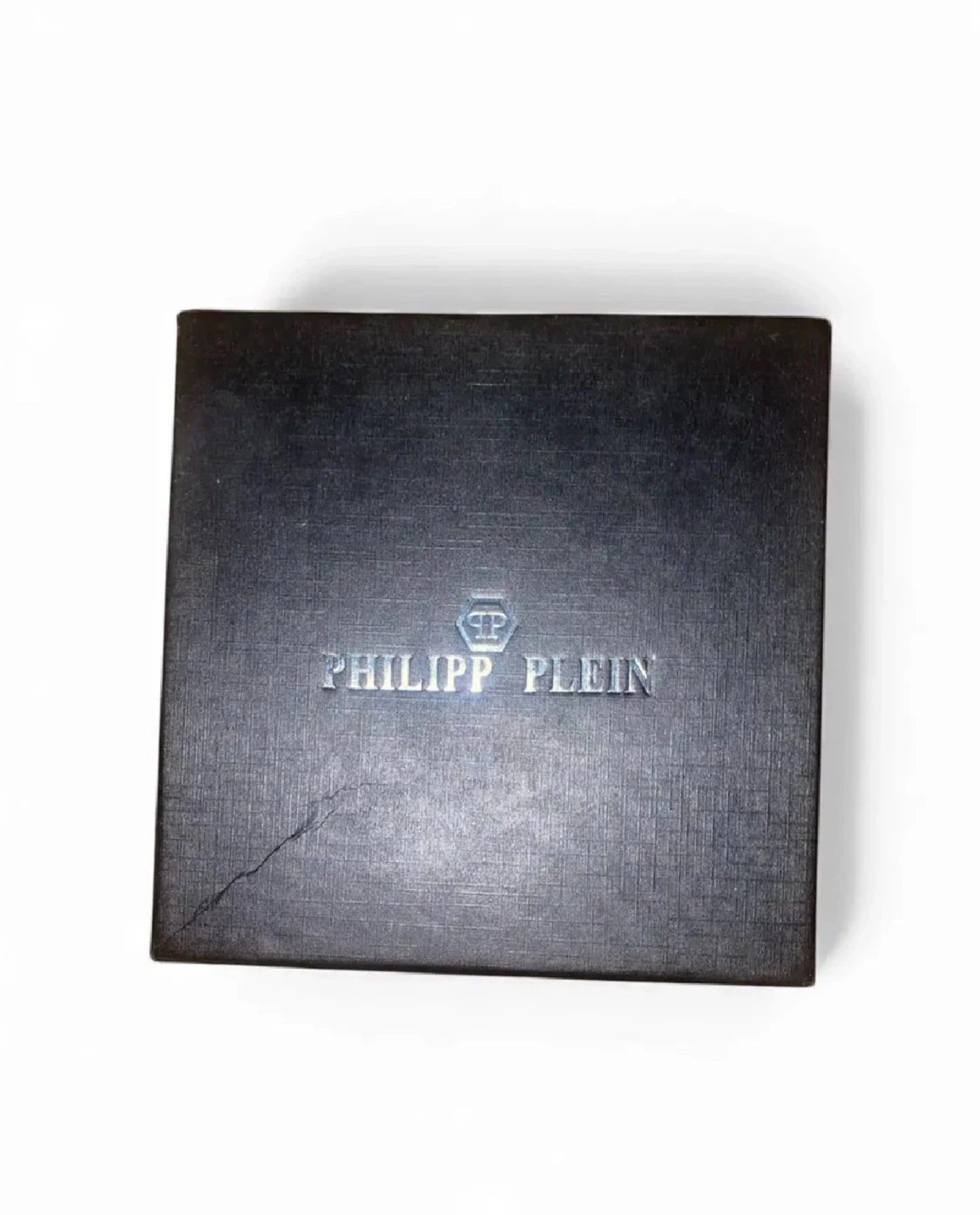 Philipp Plein svart bälte med PP-spänne