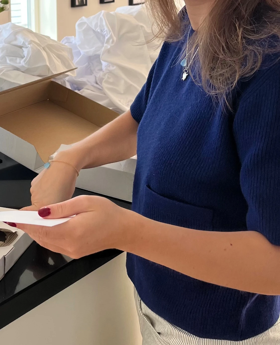 Stickad kortärmad från Massimo Dutti - 1