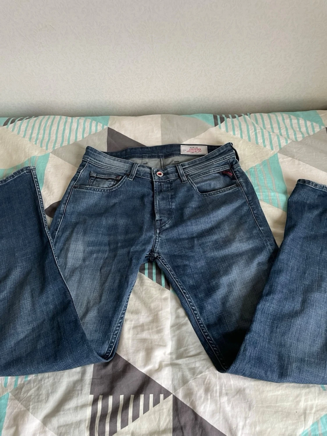 Replay jeans blå straight fit 29/30 - 1