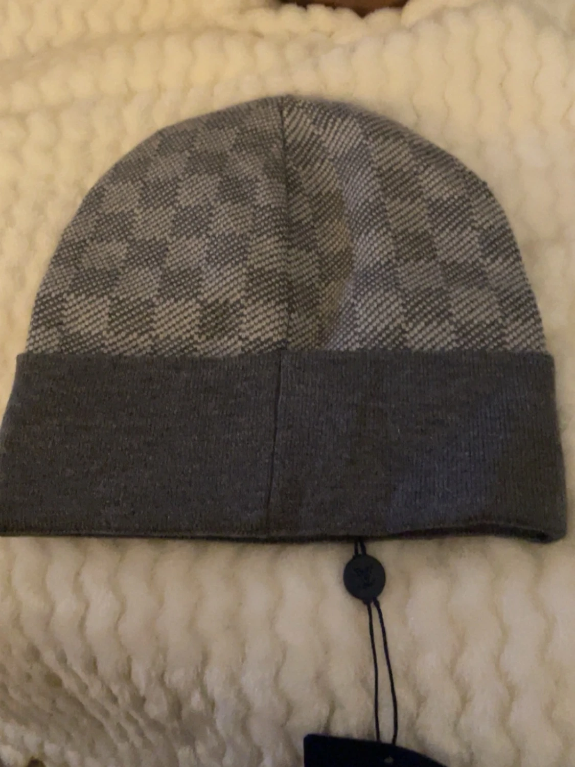 Grå rutig mössa  - 3