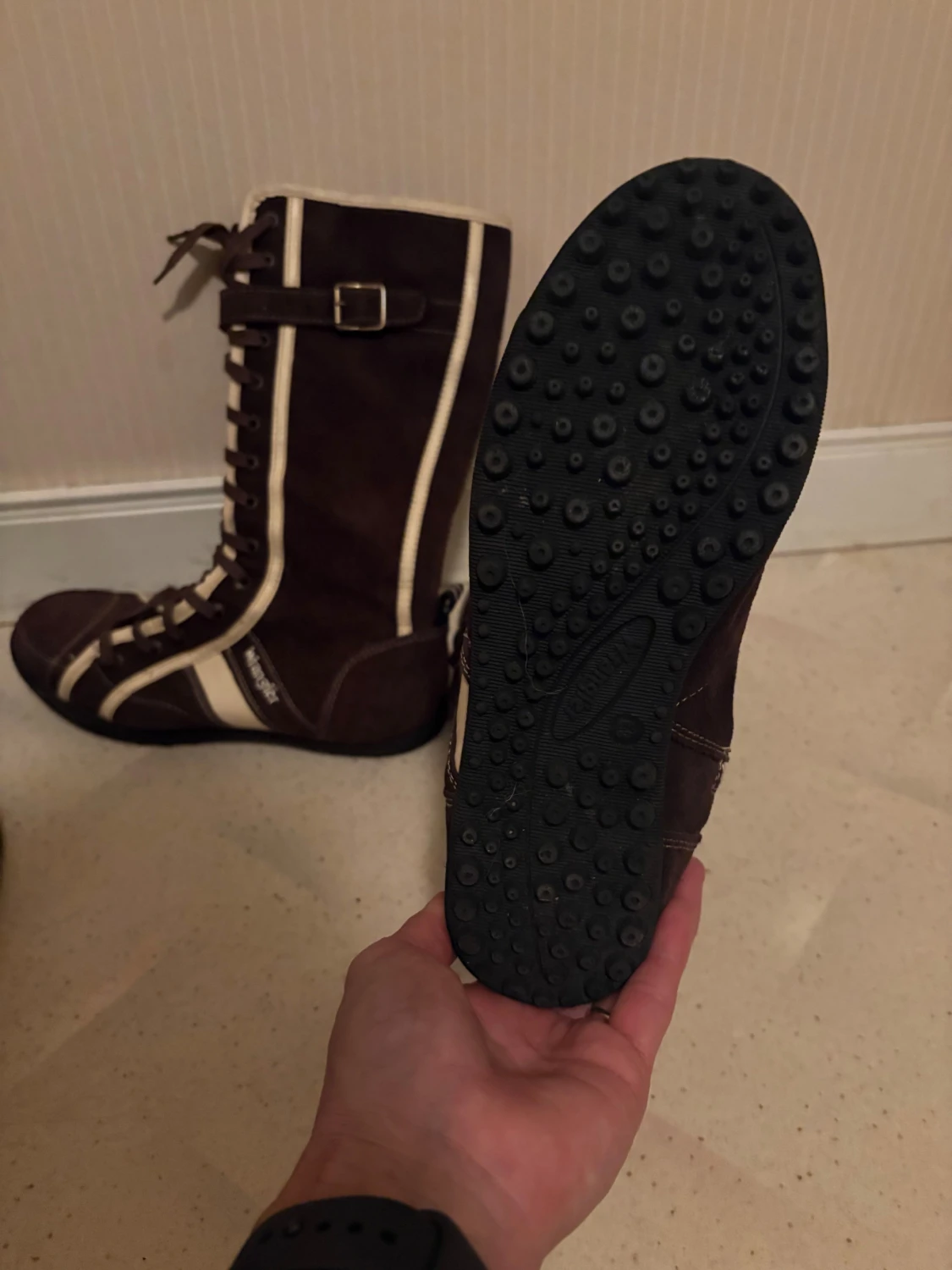 Bruna höga boots från Wrangler - 3