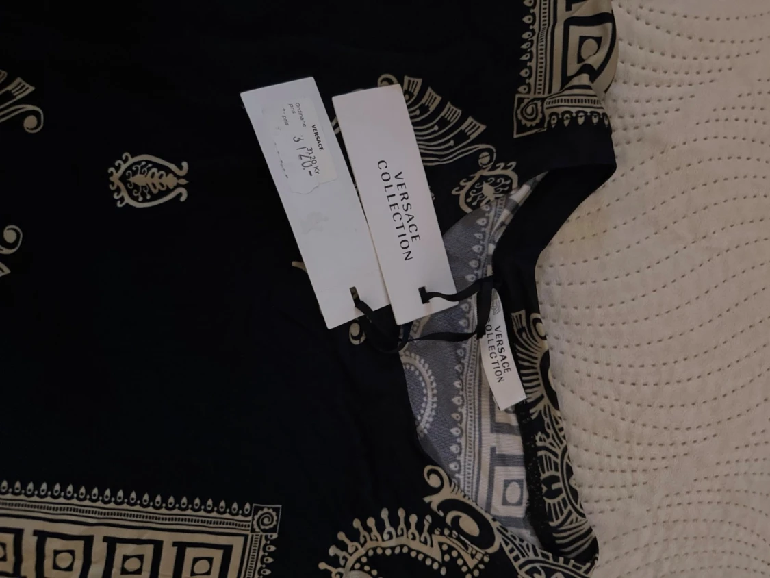 Svart blus från Versace NWT - 4