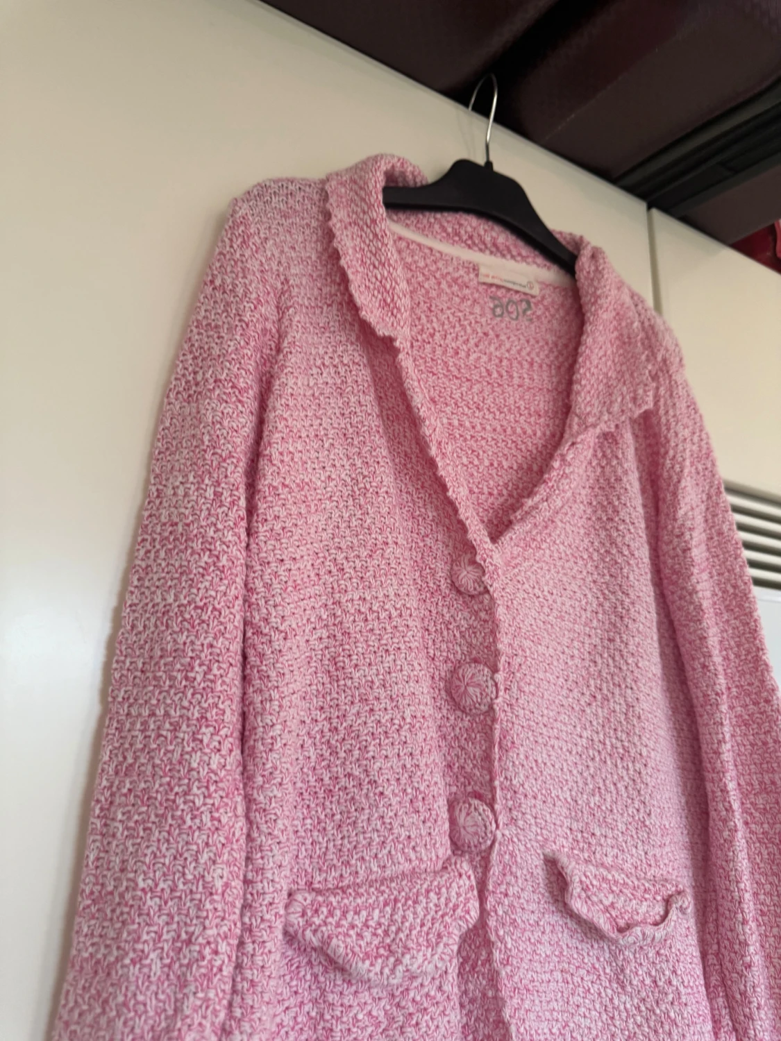 Rosa stickad kofta Odd Molly - 3