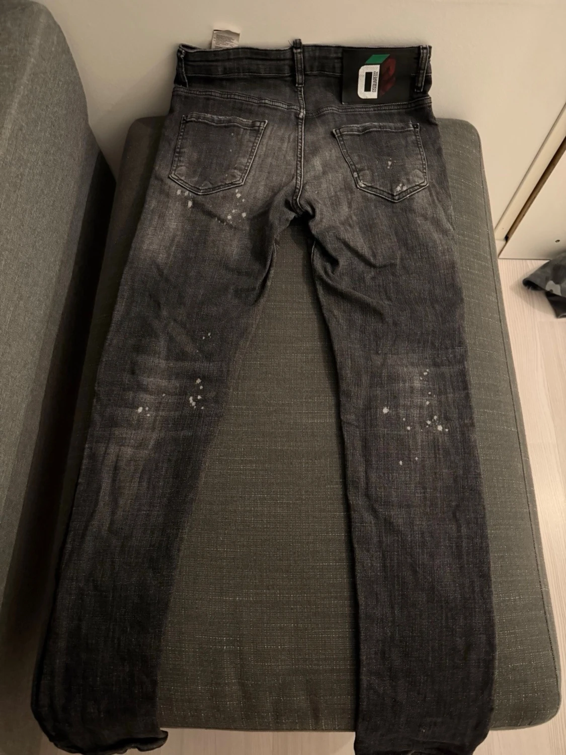 Svarta Dsquared2 jeans med slitningar - 2