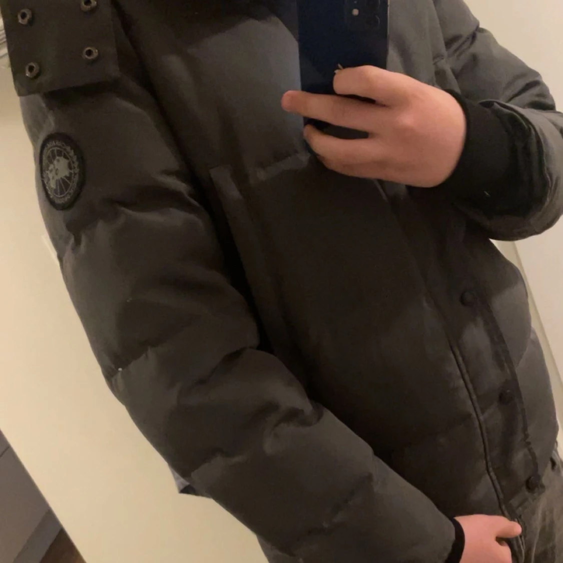 Mörkgrå dunjacka från Canada Goose - 1