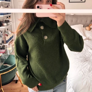 Grön stickad tröja -  Snygg stickad tröja