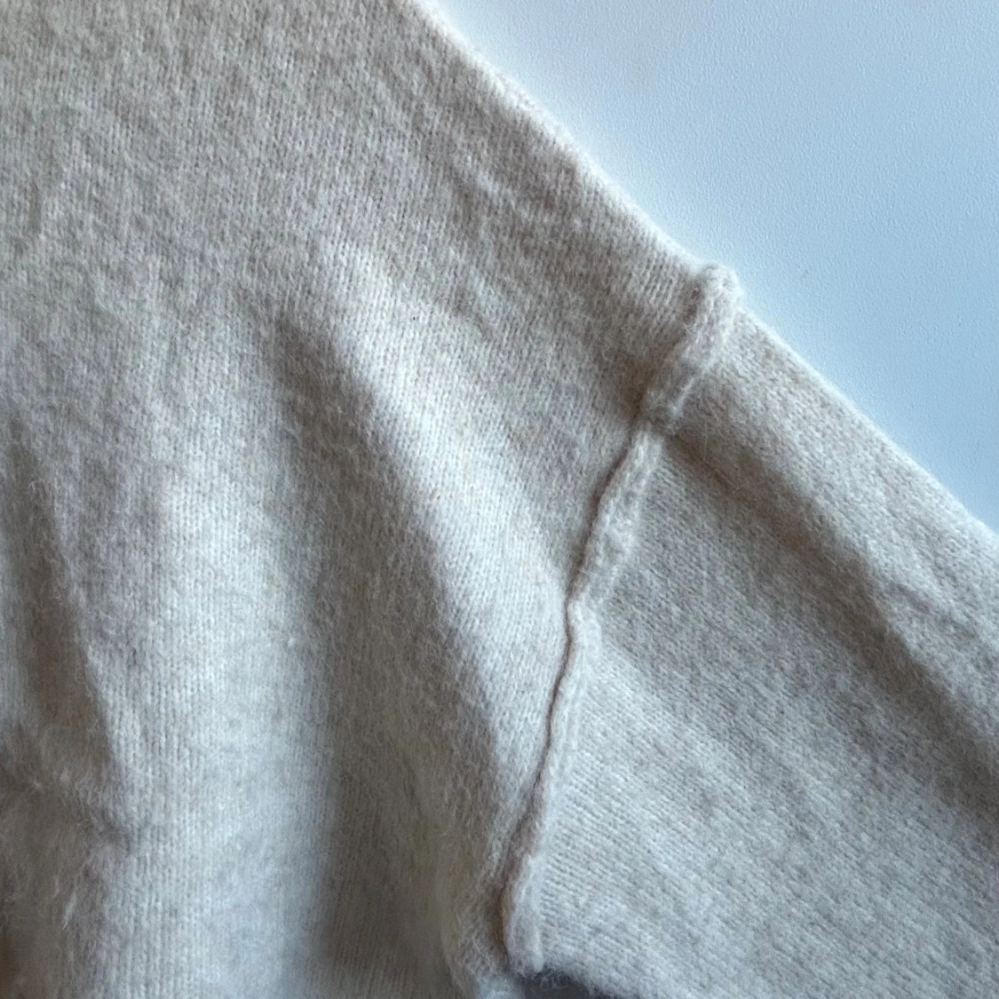 Beige offshoulder stickad tröja Zara - 2