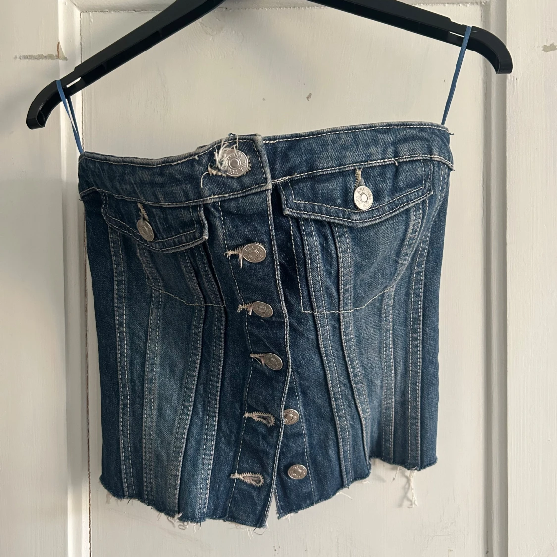 Jeans-korsett från Zara med knappar