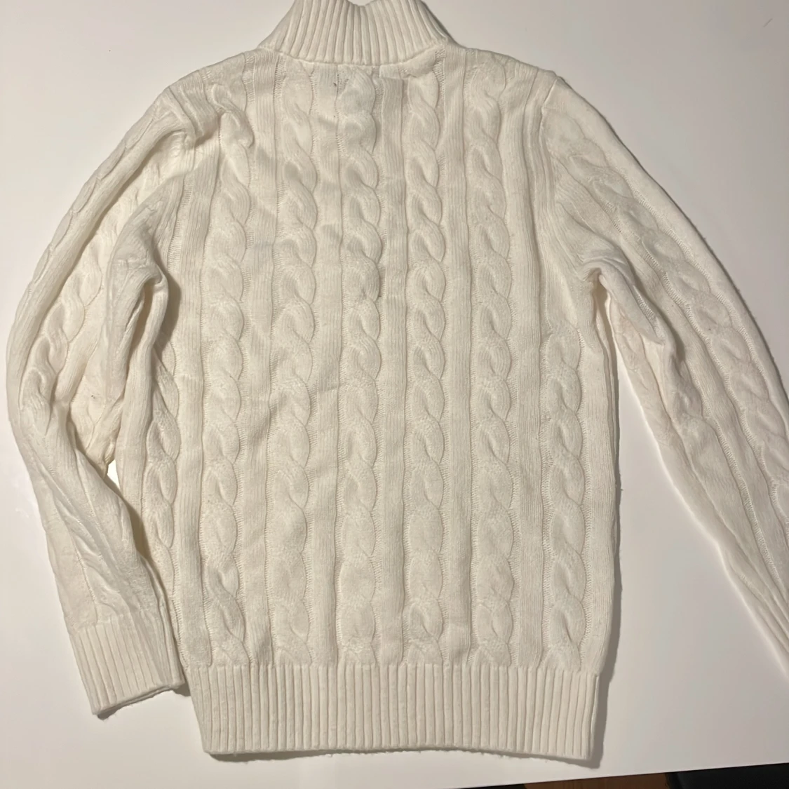 Vit stickad polotröja från Polo Ralph Lauren - 1