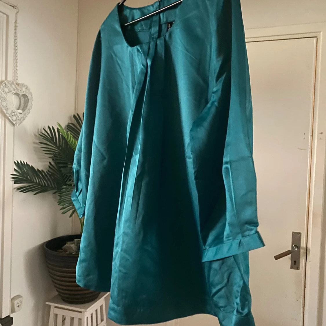 Turkos kort klänning /tunika från Pronto Moda - 1