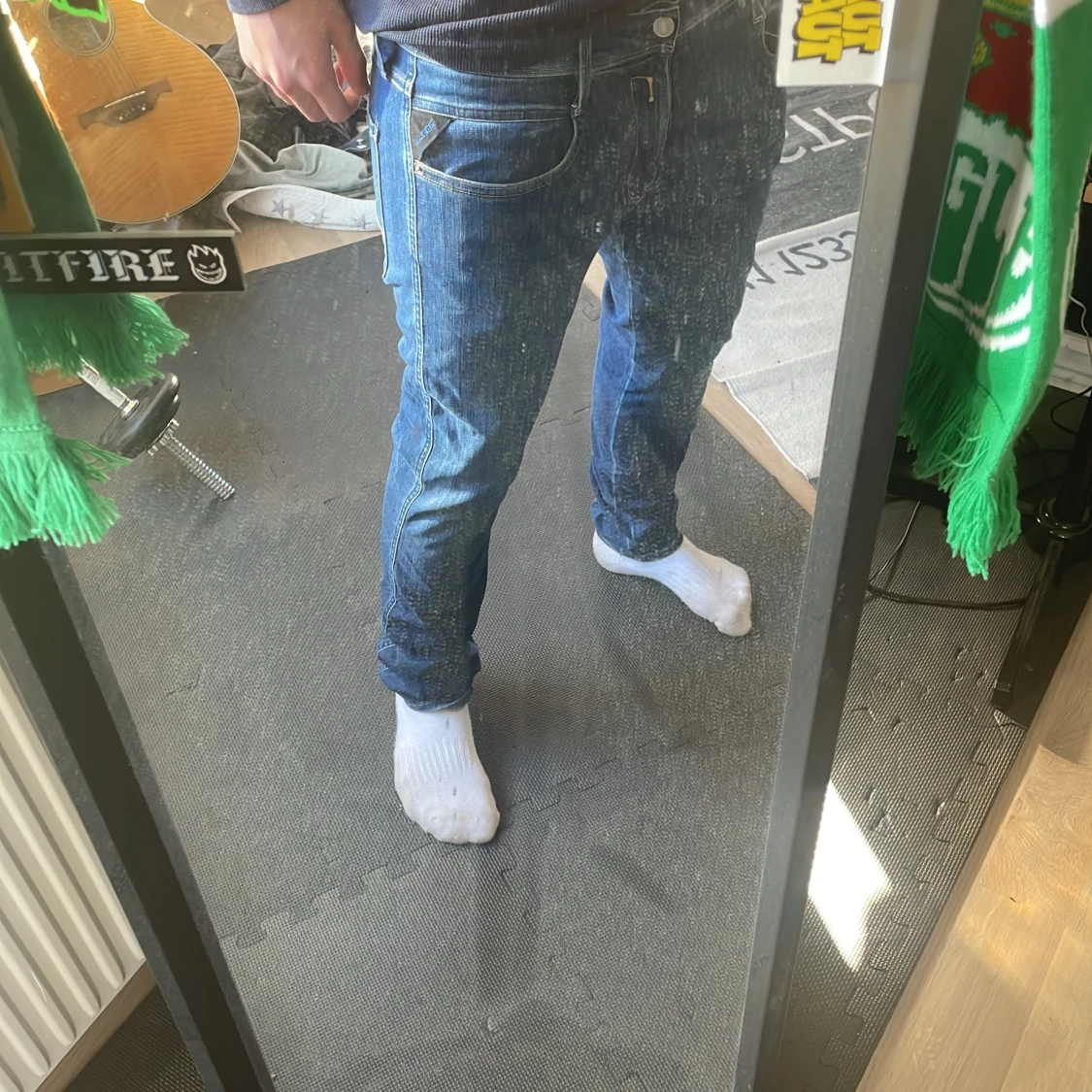 Blå Replay Anbass jeans herr - 1