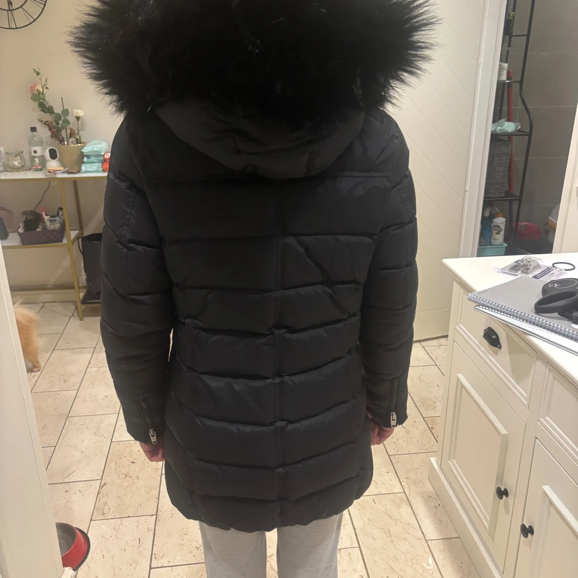 Svart lång pufferjacka Rockandblue - 3
