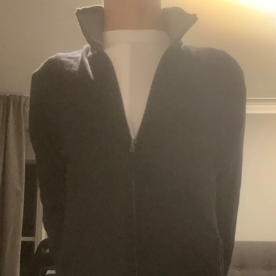 Svart kofta med dragkedja Pier One - 2