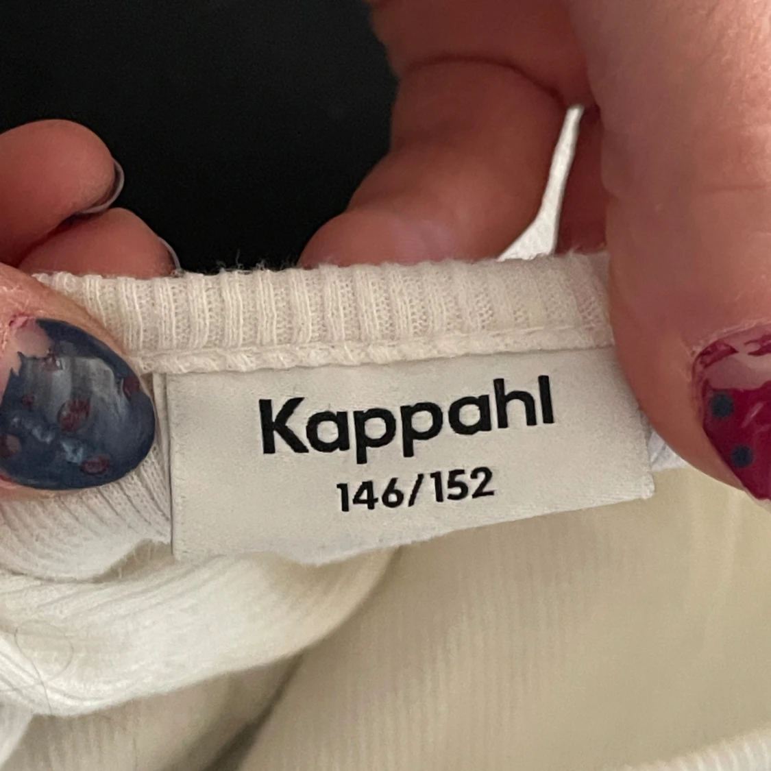 Vit croppad långärmad topp Kappahl - 1