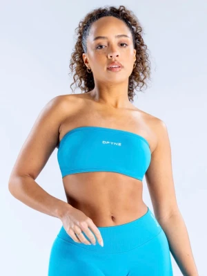 Dfyne impact backless bandeau - Dfyne Impact backless bandeau i storlek xs, i färgen ”Glacier” (mest lik färgen från dfyne’s hemsida). Använt fåtal gånger, inga synliga defekter. Nypris: 39$, matchande shorts finns att köpa till. 