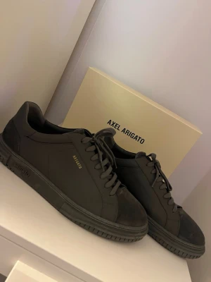 AXEL ARIGATO - AXEL ARIGATO skor, Dom är i bra skick endast använda 2 gånger, storlek 46, gråa, påsen och boxen får ni med och dom är redan impregnerade.  