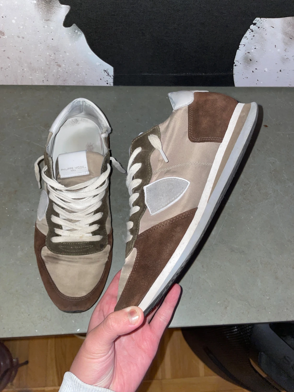 Philippe Model sneakers beige och bruna - 1