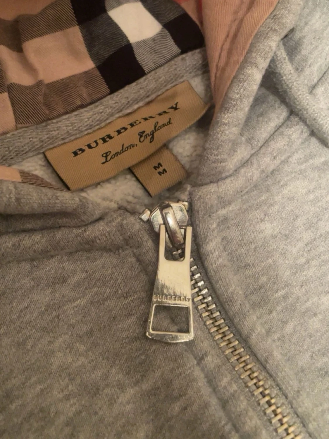 Grå Burberry Hoodie - 1
