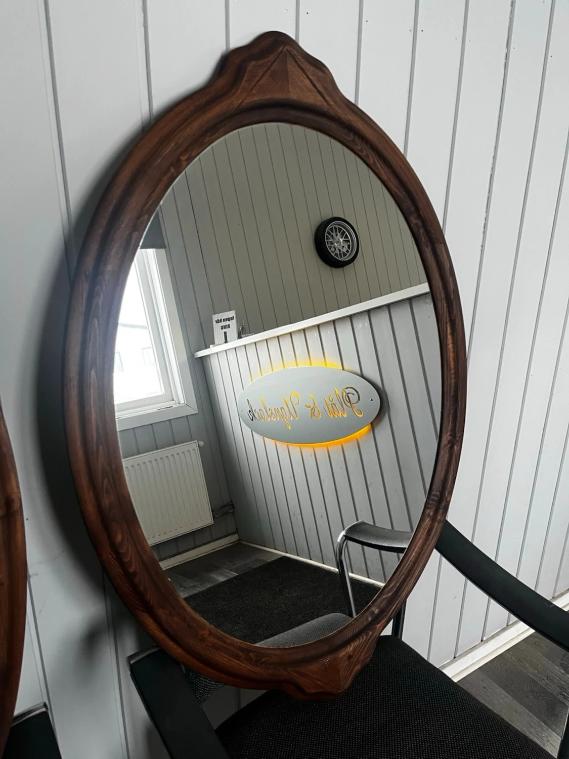 Brun vintage väst med träkänsla - 1