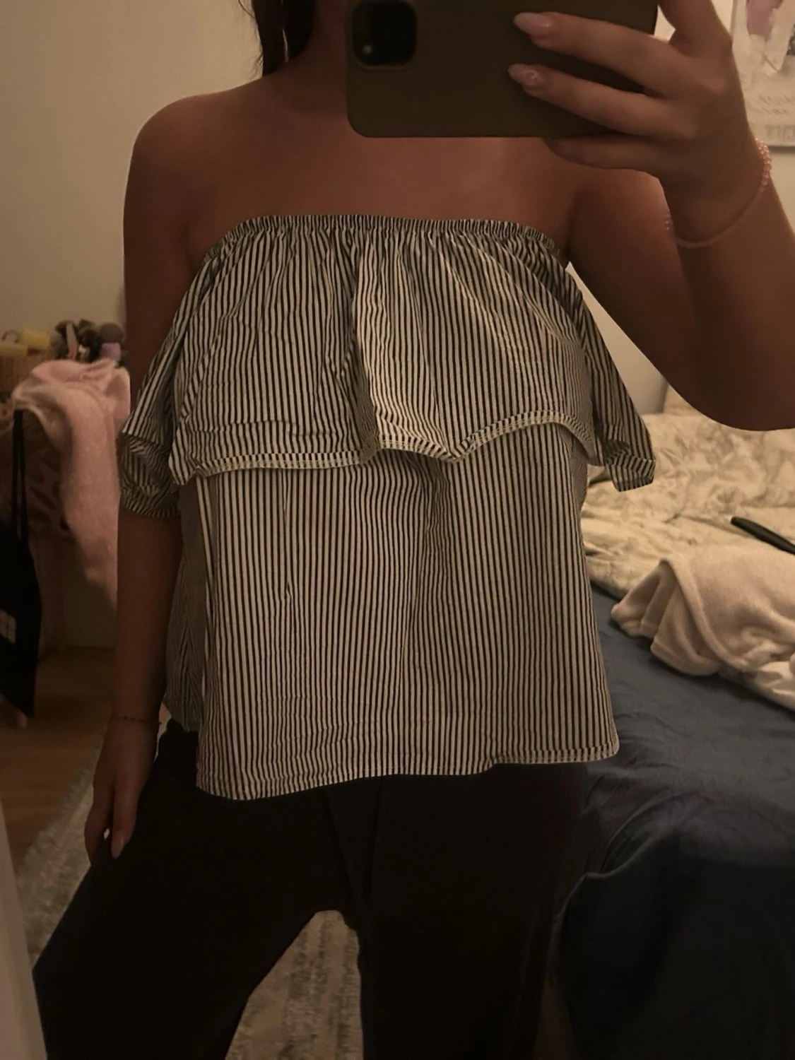 Randig volangtop  - 1