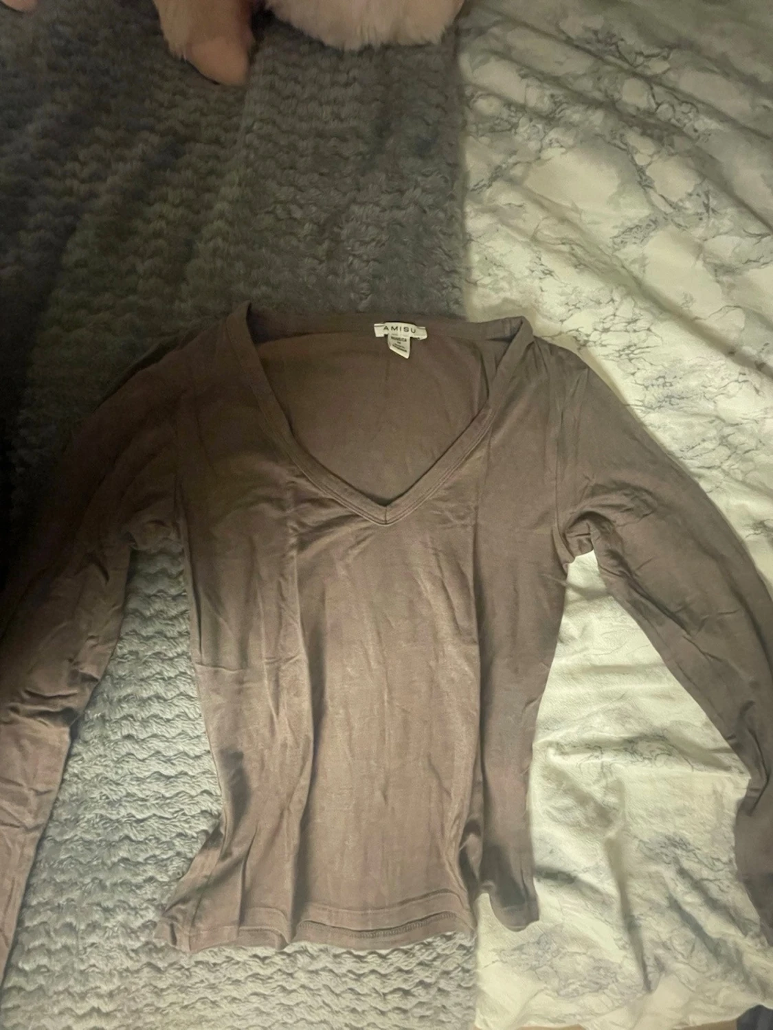 Brun långärmad topp från Amisu
