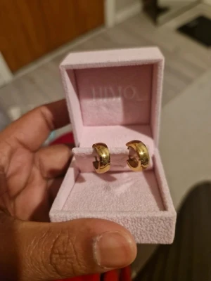 Himo vintage örhängen Guldpläterat 18k - Hellt nya oanvända Vintage örhängen från himo Guldpläterade 18k vattentålig nypriss 449kr