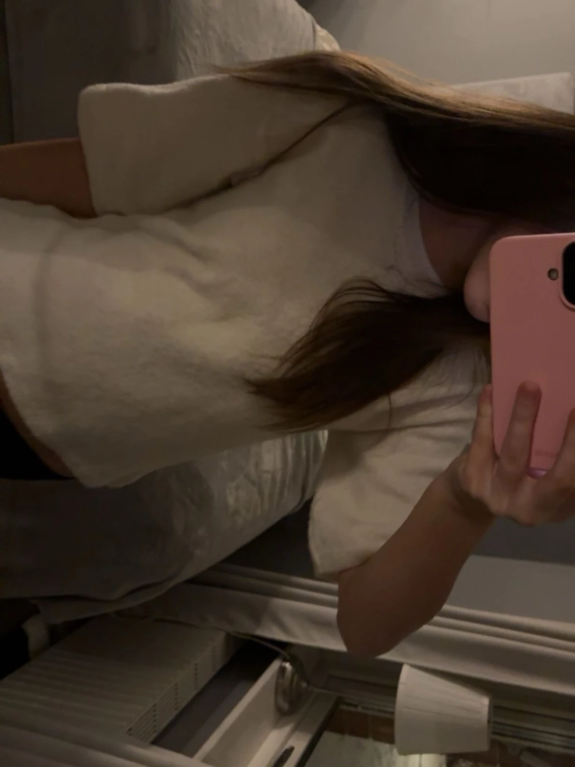 Vit stickad t-shirt - 2