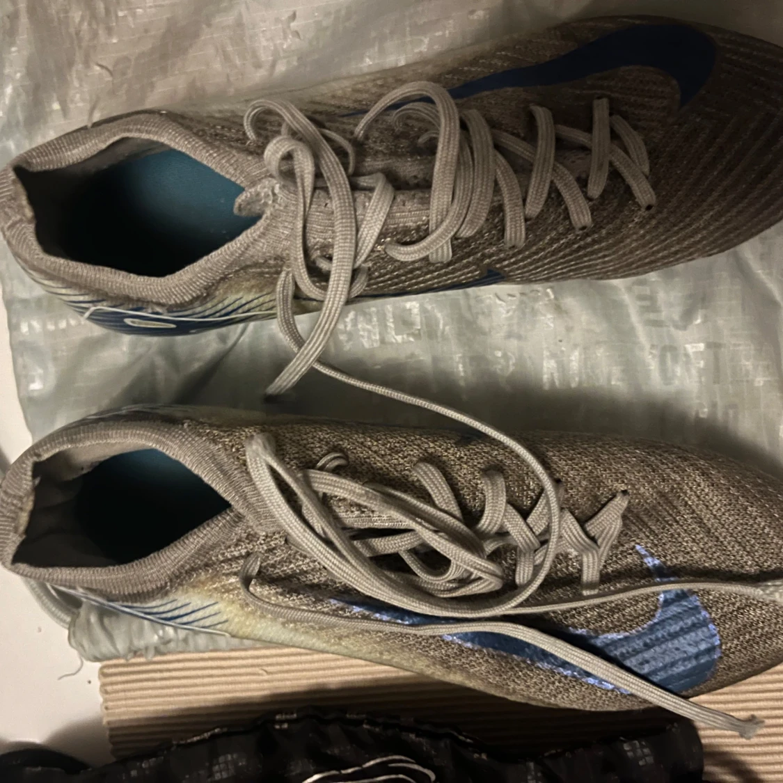 Nike Air Zoom fotbollsskor grå & svarta - 1