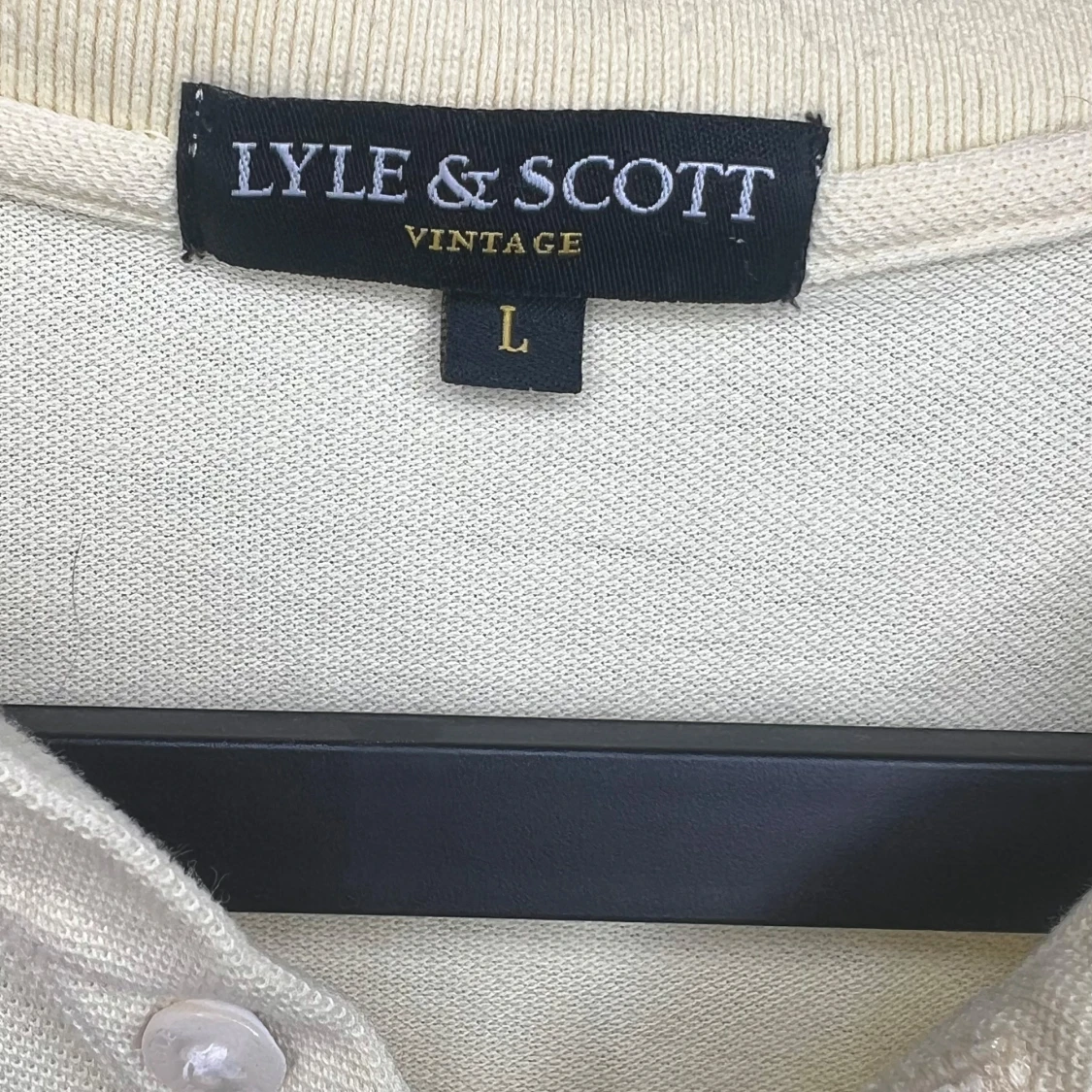 Ljusgul pikétröja från Lyle & Scott - 2