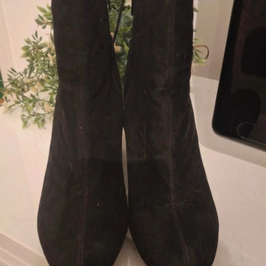 Svarta stövletter med snörning och klack - 3