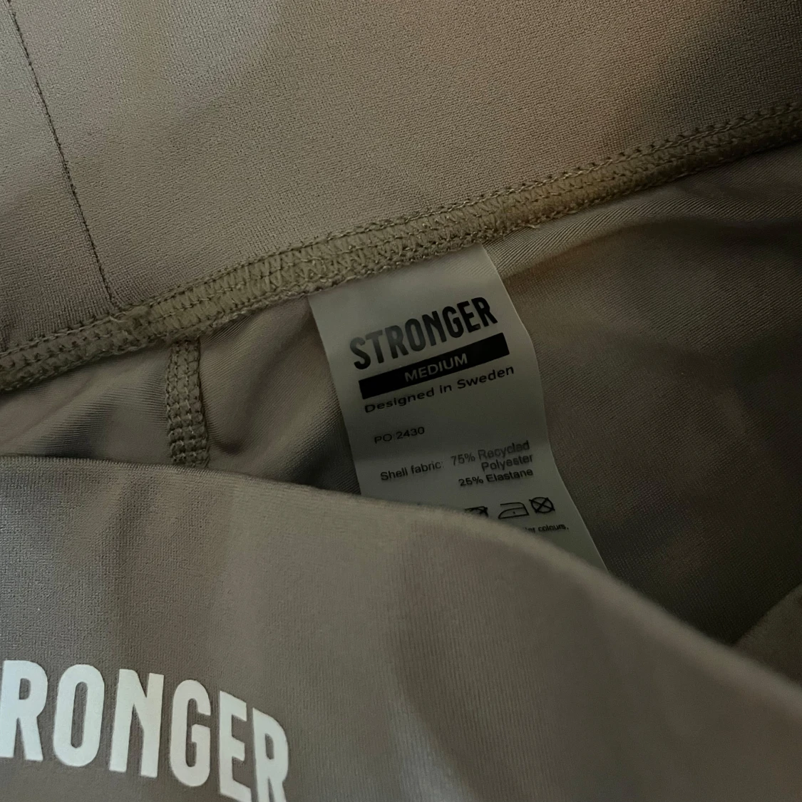 Beigea stronger träningtights - 3