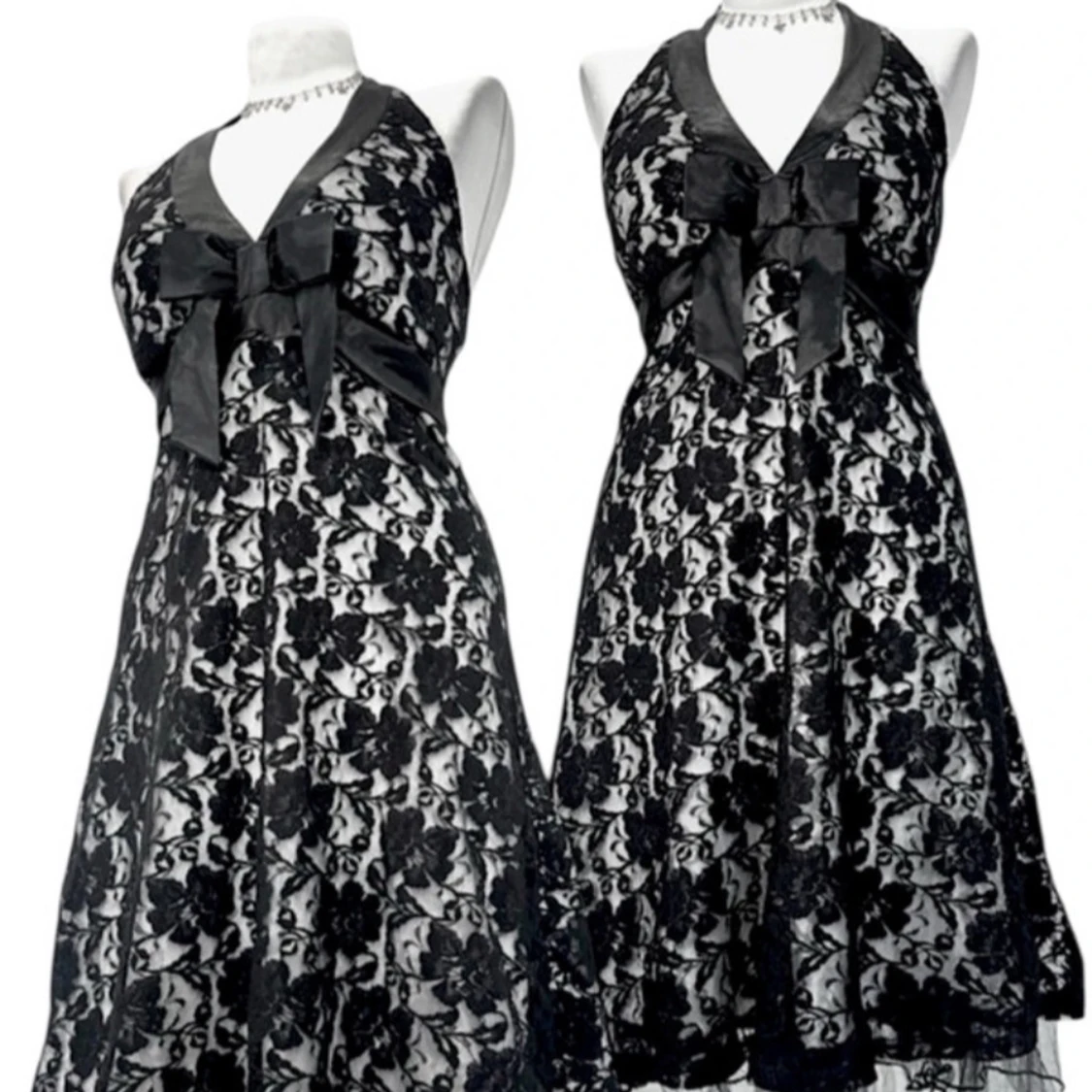 Svart spets klänning