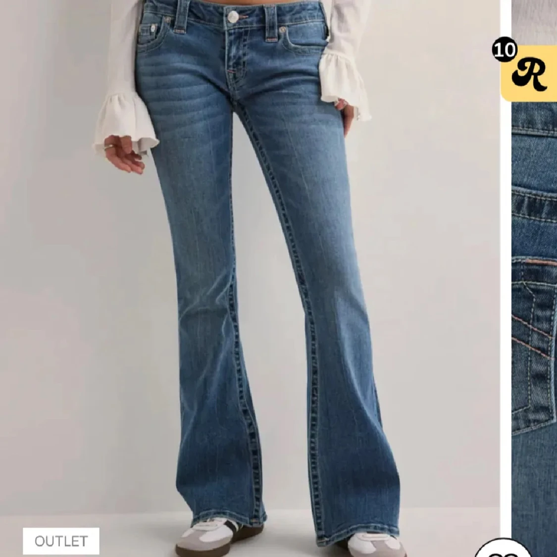 Blå bootcut jeans från True Religion - 1