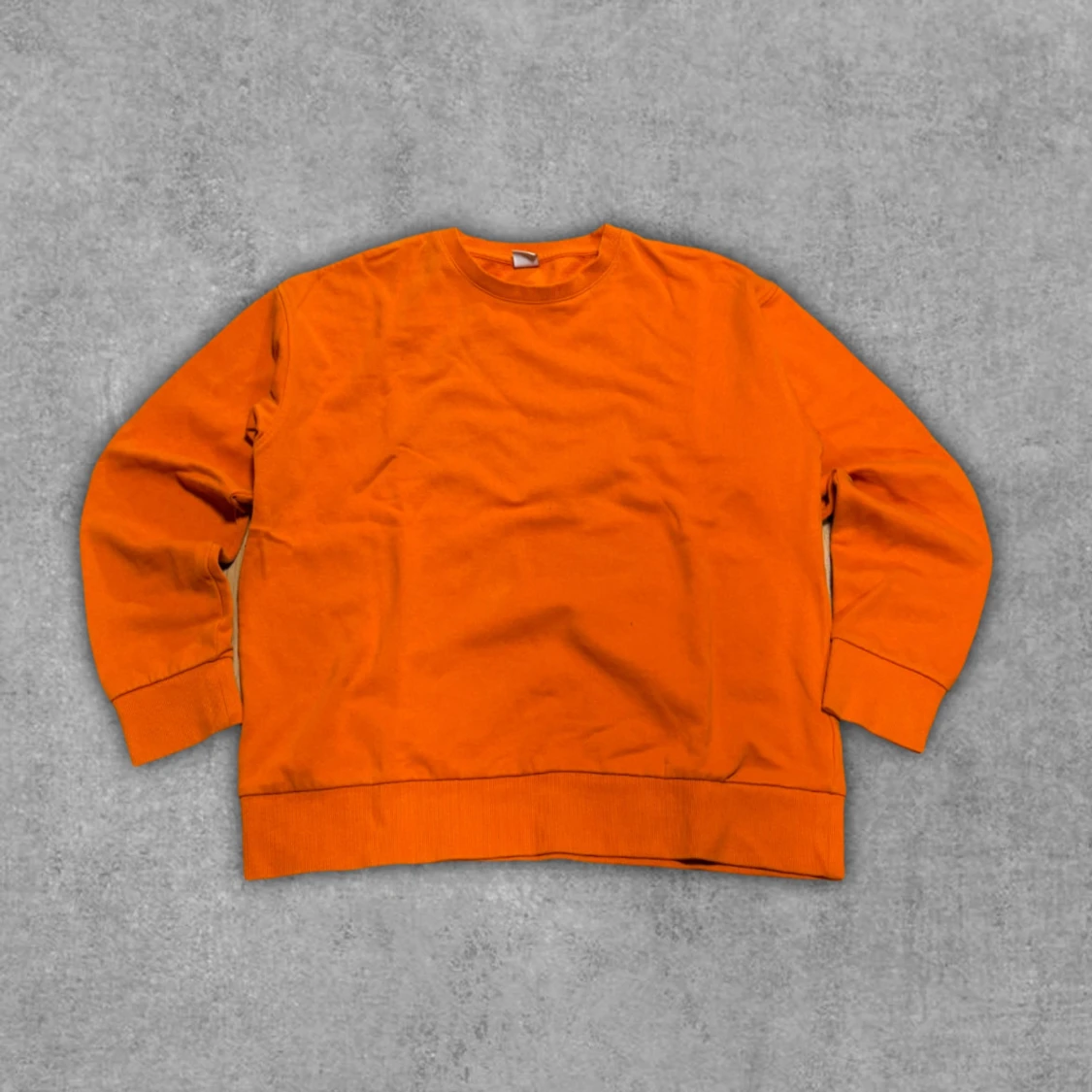 Orange sweatshirt i bomull