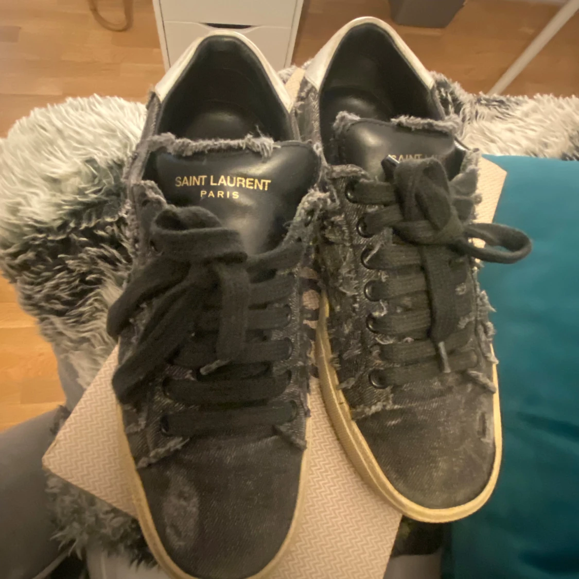 Saint Laurent svarta sneakers - 2