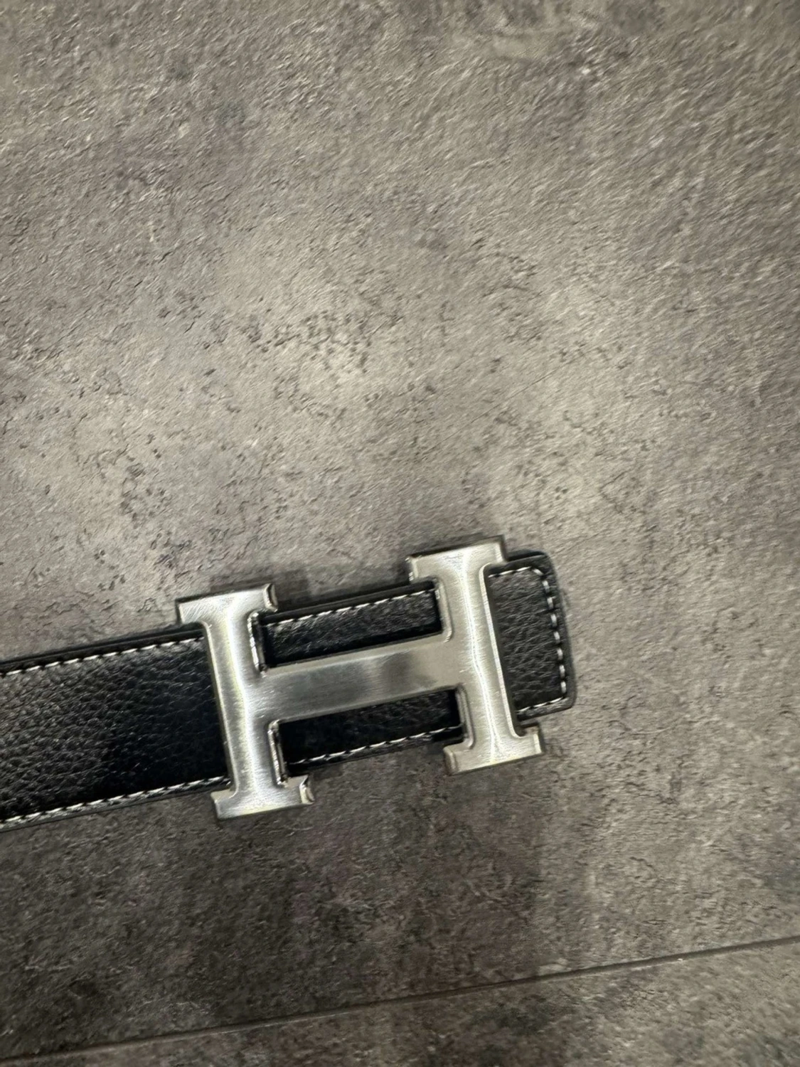 Svart h-ermes bälte - 2